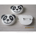 well design chinese national treasure cute panda shape soft pvc pin badge